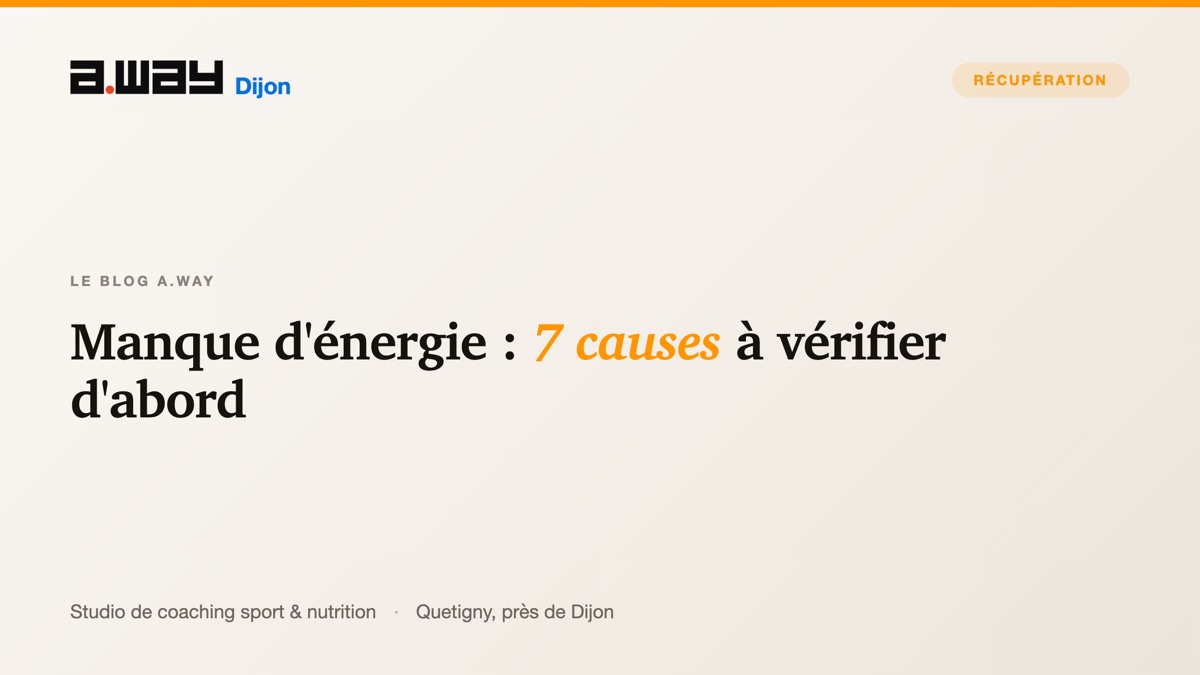 Bilan énergie et récupération au studio A.WAY à Quetigny, près de Dijon.