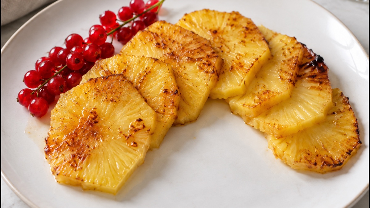 Ananas Rôti, recette du pôle santé A.WAY à Quetigny près de Dijon.