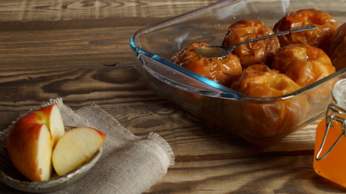 POMME AU FOUR sans sucre ajouté, recette du pôle santé A.WAY à Quetigny près de Dijon.