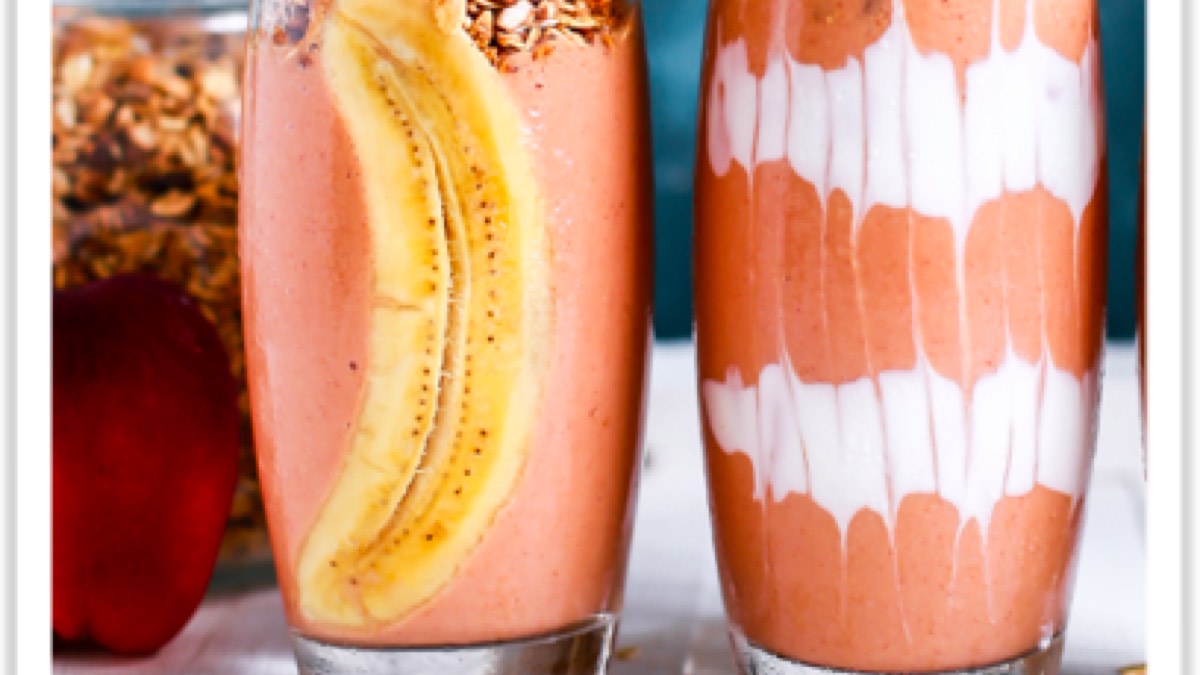 Smoothie-bowl Banane-cacahuète, recette du pôle santé A.WAY à Quetigny près de Dijon.