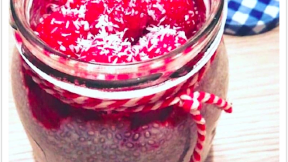 Super-bowl Chia Framboise, recette du pôle santé A.WAY à Quetigny près de Dijon.