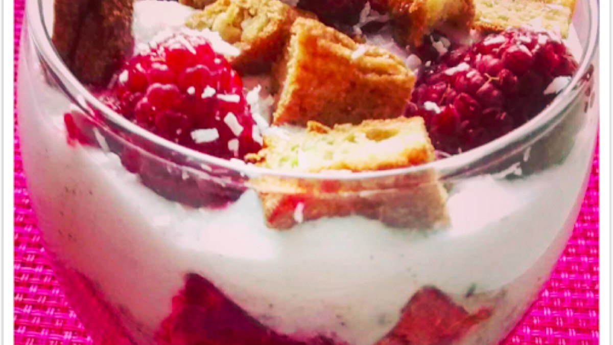 Verrine Gourmande Framboise-spéculos, recette du pôle santé A.WAY à Quetigny près de Dijon.